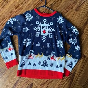 Miller Lite Christmas Sweater